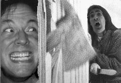 [... and introducing Joe D'Andrea as Shelley Duvall and Mike Keneally as Jack Nicholson.]